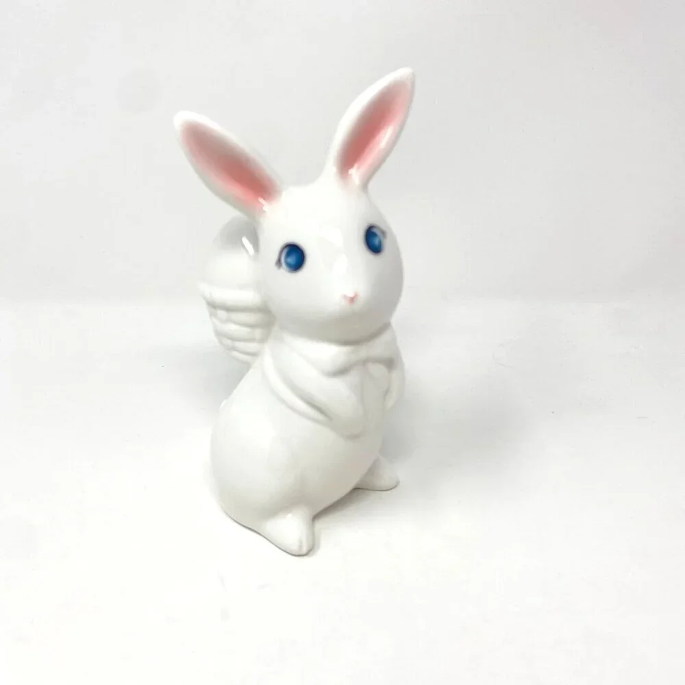 Target Ceramic Bunny with Backpack Animal Figurines - Spritz™ Easter Decor